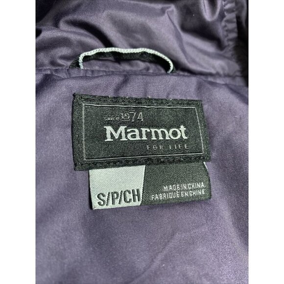 MARMOT Purple POLYESTER FULL ZIP TWO FRONT ZIP POCKETS VEST SIZE S/P - Picture 5 of 5